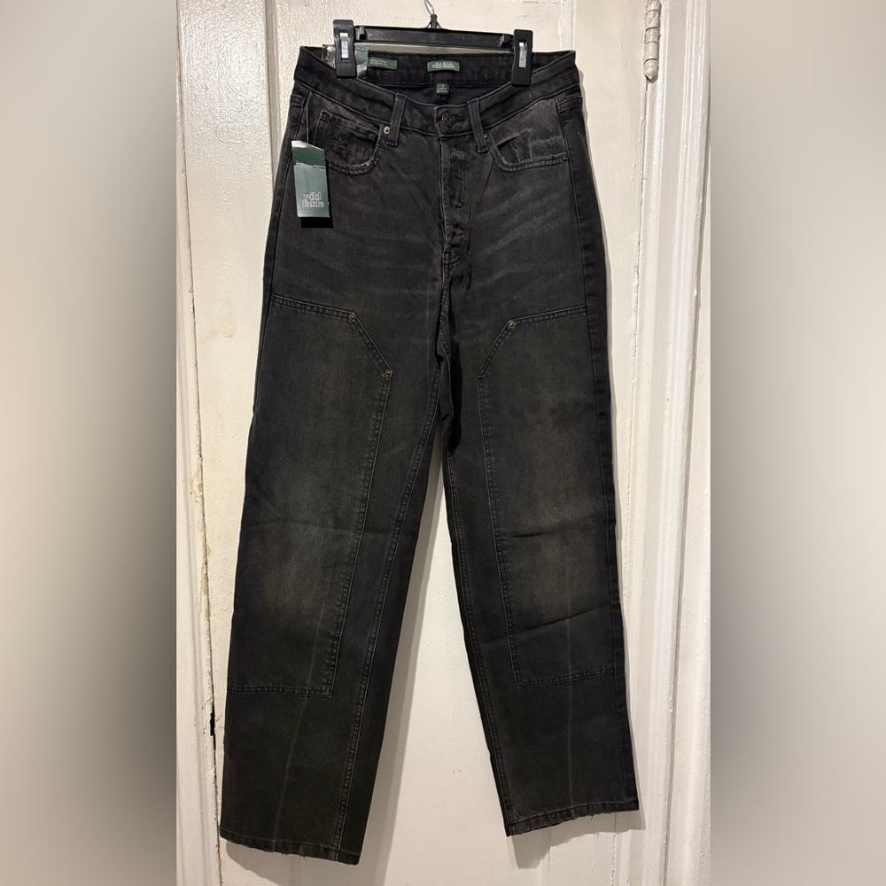 wild fable Black Straight Carpenter Jeans